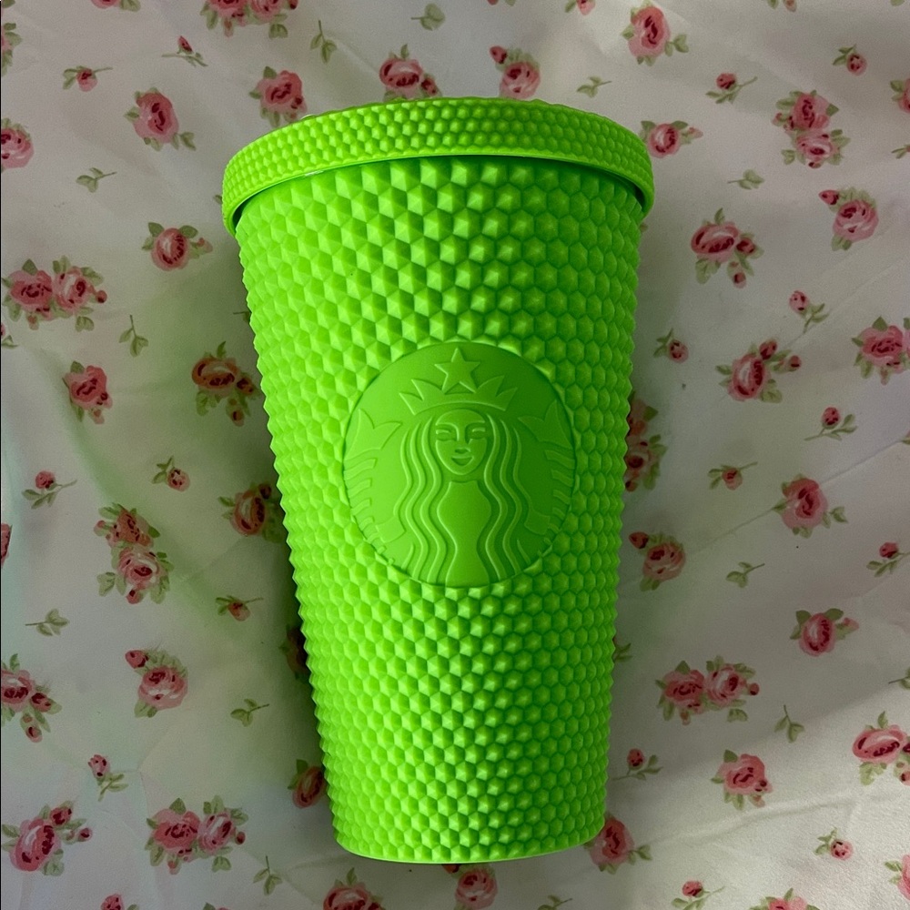 Starbucks Bright Green Textured Tumbler